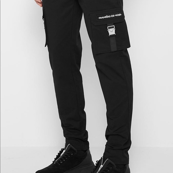 Maniere de voir Cargo pants with buckle detail - Picture 2 of 5